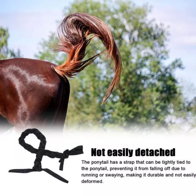 Horse Tail Anti-dirty Braided Tail Cover Protector Horsetail Protection W/Fring