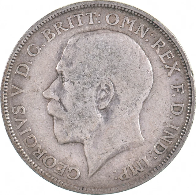 SILVER - WORLD Coin - 1915 Great Britain 1 Florin - World Silver Coin *019