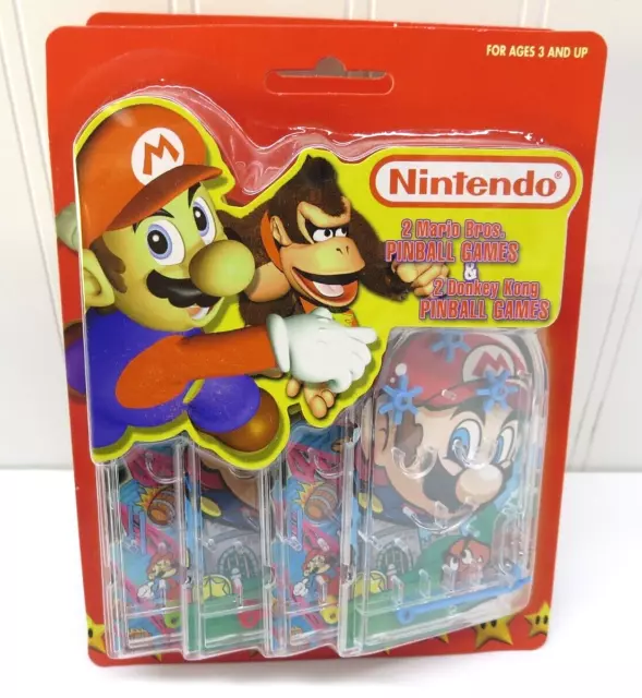 Nintendo 4 Pinball Mini Games 2 Mario Bros. And 2 Donkey Kong By Tara Toys X2