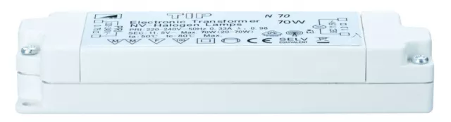 TIP VDE Transformateur Électrique 20-70W 230/12V 70VA Blanc 2