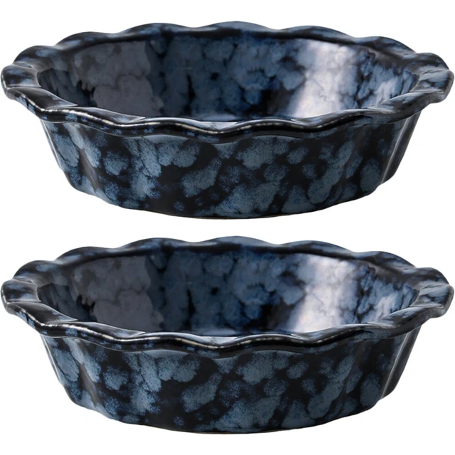 2 pz piatto torta in ceramica stoviglie per torte stampi da forno volant