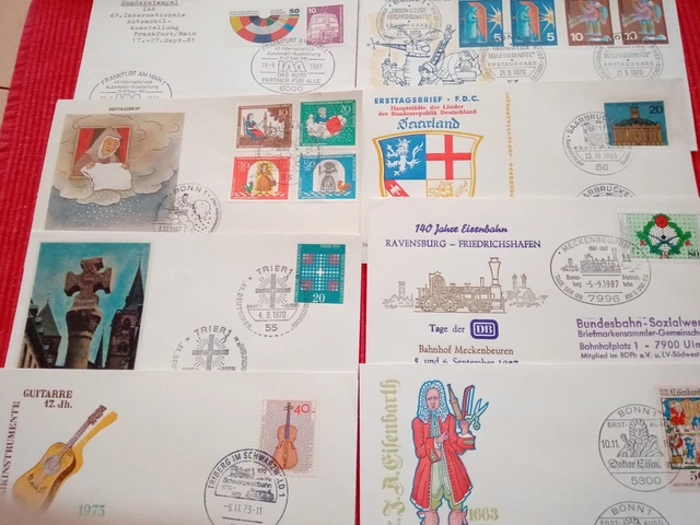 Ersttagsbriefe FDC Deutschland - 50 Stück