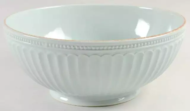 Lenox French Perle Groove Ice Blue Round Serving Bowl 11576775