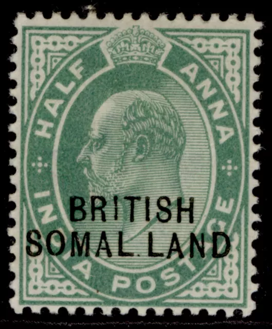 SOMALILAND PROTECTORATE EDVII SG25d, ½a green, M MINT. Cat £80.