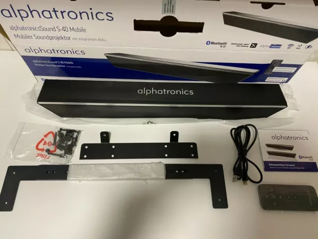 Alphatronics Sound S-40 Mobile Soundbar Lautsprecher NEU
