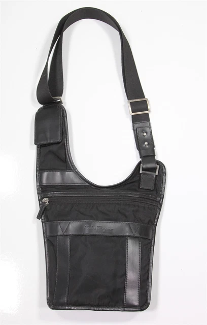 Salvatore Ferragamo Black Crossbody Shoulder Travel Bag 2