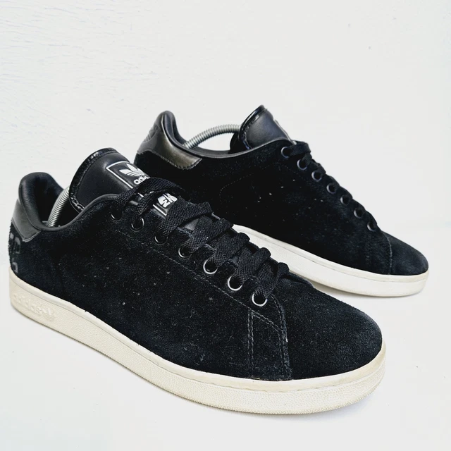 ADIDAS END TO End Stan Smith Mens Size UK 10 Black White Suede