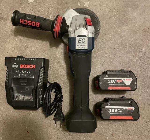 Bosch Professional GWS 18v - 10 c Akku Flex / Winkelschleifer Inkl Ladegerät