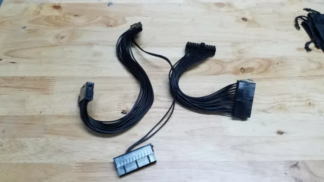 ATX 24Pin to 20+4Pin PSU Power Supply Extension Cable  and PSU Jumper cable