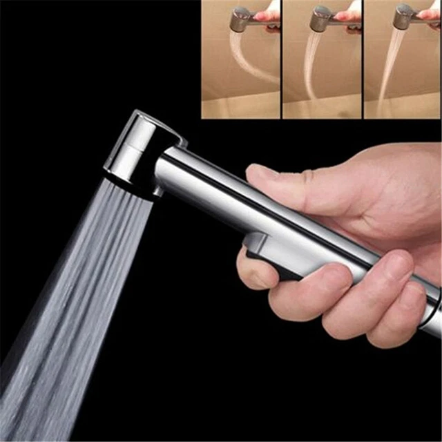 Cabezal de ducha spray juego abrazadera de bidé mano héroe inodoro higiénico pulido M✿