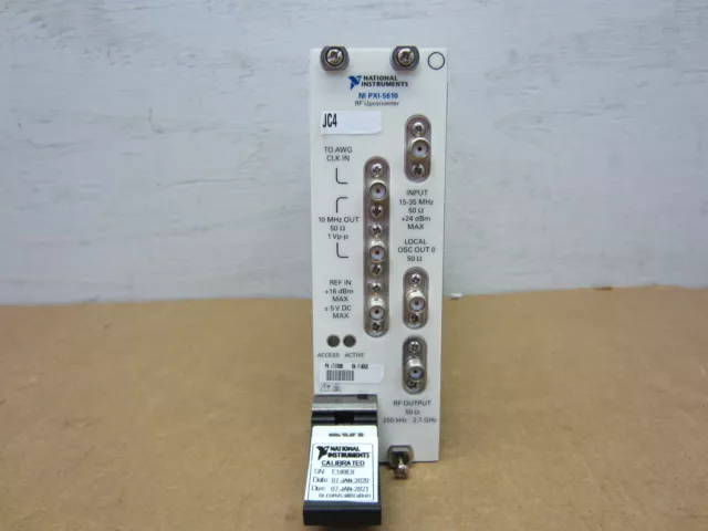 National Instruments NI PXI-5610 2.7 GHz PXI RF Signal Upconverter (12 In Stock)