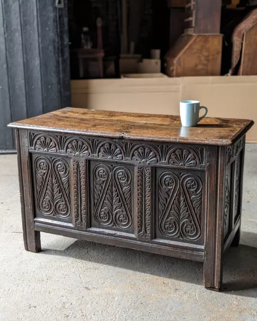 Antique Oak Coffer / Chest (delivery available) mid 17thC