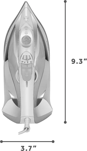 Sunbeam Turbo Steam 1700 Watt Mid Size Anti-Drip Non-Stick Soleplate Iron White 2