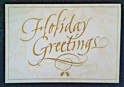 12 Hallmark Boxed Christmas Holiday Cards | Gold foil accents-Holiday Greetings