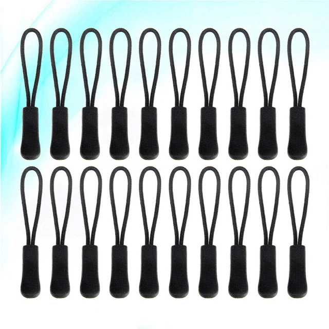50 Pcs Zipper Pullers Charms Bag Tag Pulls Tags Cord Tail Repair