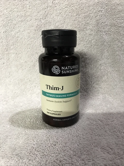 NEW SEALED Nature's Sunshine Thim-J 100 Capsules Immune System Support-Ex 02/24
