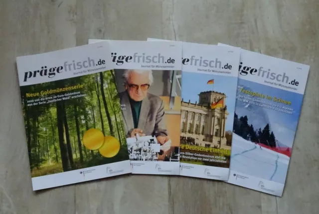 "prägefrisch" 4 Hefte 2010 - Journal für Münzsammler - VfS