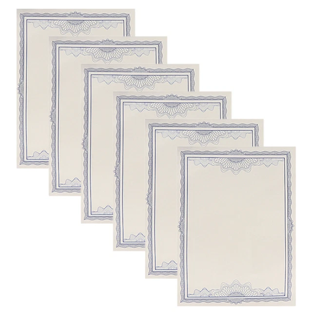 BLANK CERTIFICATE SHEETS Thick Certificate Paper Printable Certificate