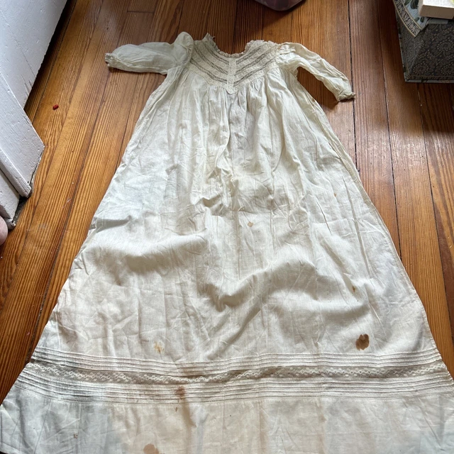 antique baby christening gown