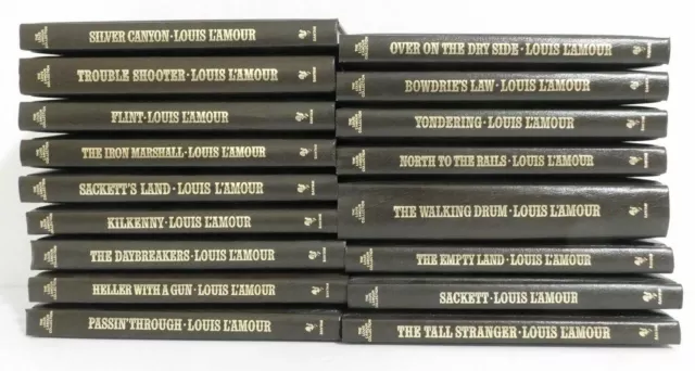 Louis L'Amour Collection Leatherette Complete Set 130 VGC Sackett ROWDY  RIDES!!!