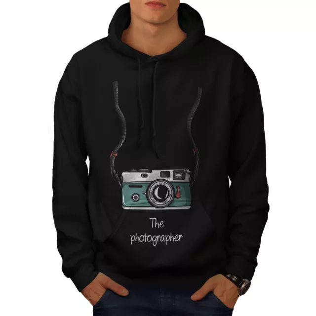 Wellcoda Photographer Mens Hoodie, Digital Camera Casual Hooded Sweatshirt