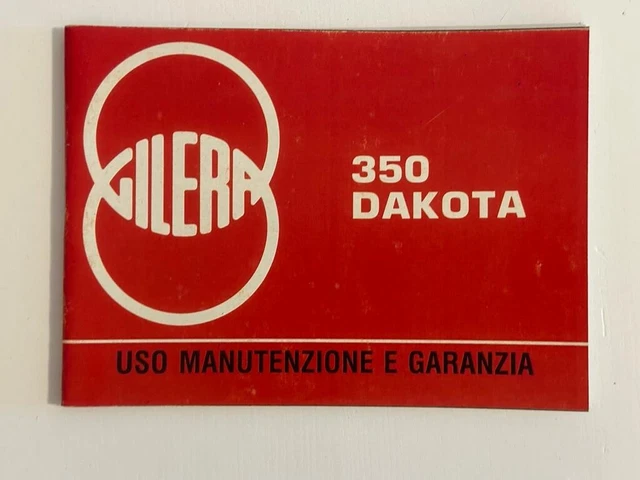 Libretto uso e manutenzione GILERA 350 Dakota