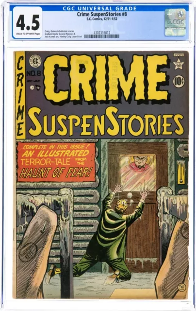 Crime SuspenStories 8 CGC 4.5 Man Left To Die 1951 EC Comics Kamen Craig Ingels