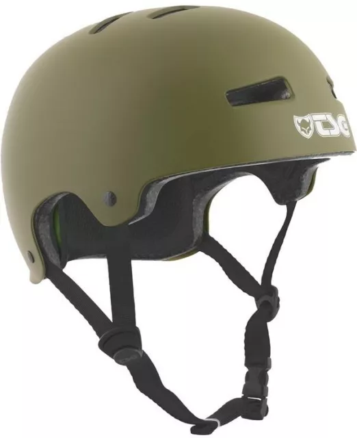 TSG Helm olivgrün Skate-Helm Fahrradhelm Evolution Solid satin oliv