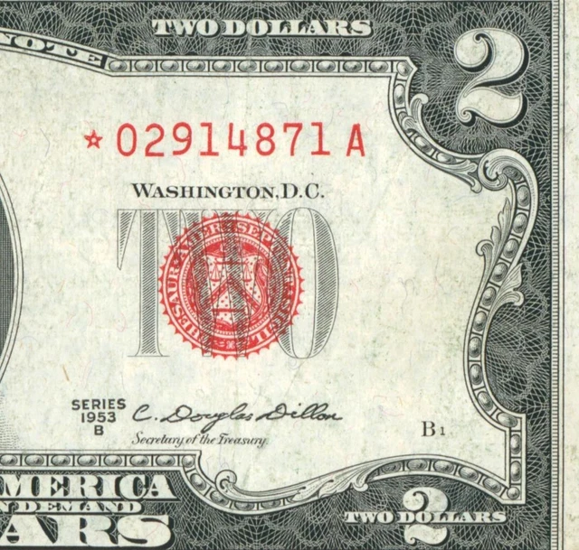 ** STAR ** $2 1953 B United States Note ** DAILY CURRENCY AUCTION FREE RETURN