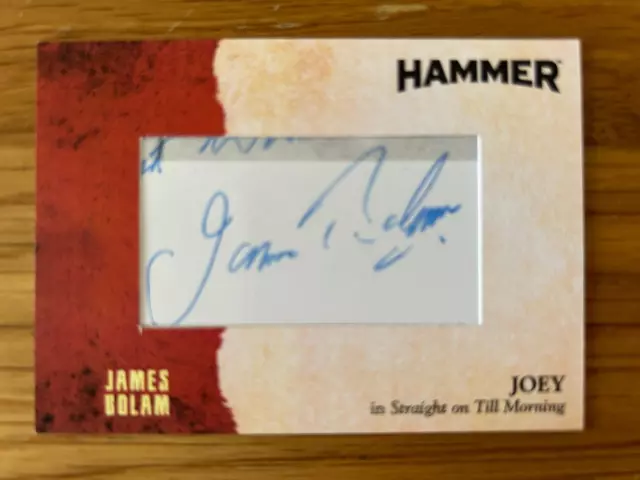 Hammer Platin Sammlung 7: Geschnittene Autogrammkarte: James Bolam As Joey