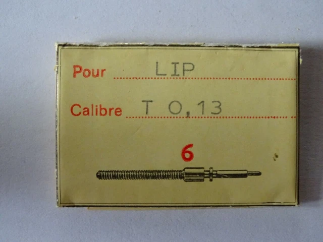 Tige De Remontoir Pour Montre LIP T-13 - Acier Argenté - Pièce Neuve Sans étiquette