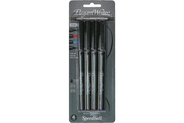 Permanent Elegant Writer 4-Marker-Set (1,3 mm)