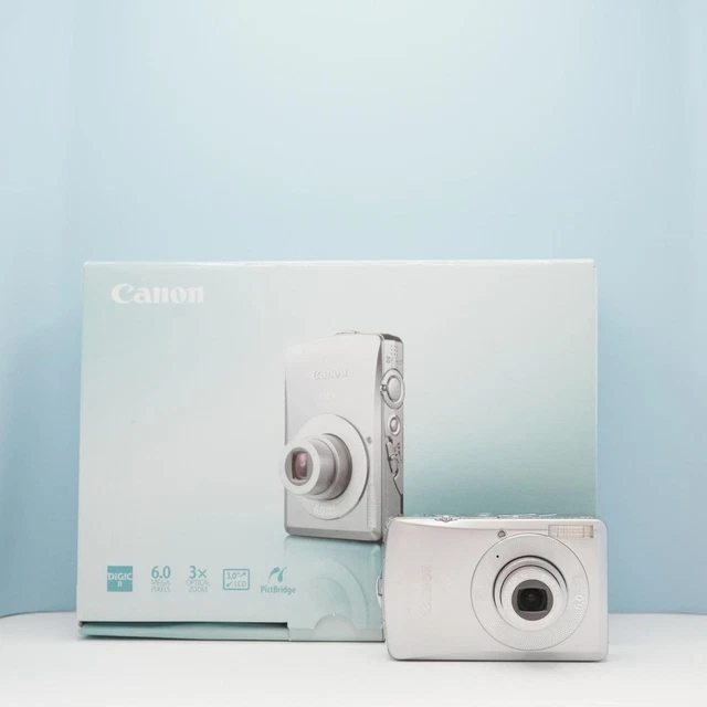 CANON IXY DIGITAL 80 Digital Camera Full Set White Smartphone