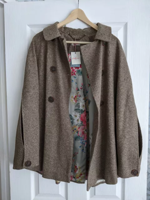 CATH KIDSTON COAT Tweed Cape originally 130 one size 52.50 PicClick UK