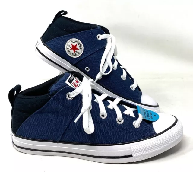 Converse Chuck Taylor Axel Sport Mid Navy Shoes Skate Kids Women Canvas A04785F