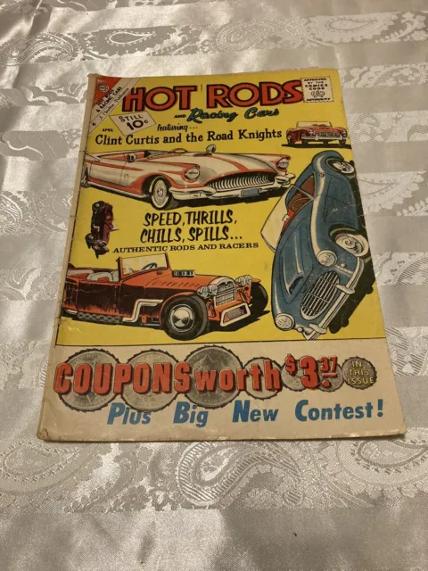 Hot Rods and Racing Cars Vol. 1 #51, 1961  Charlton Comic Book Clint Curtis