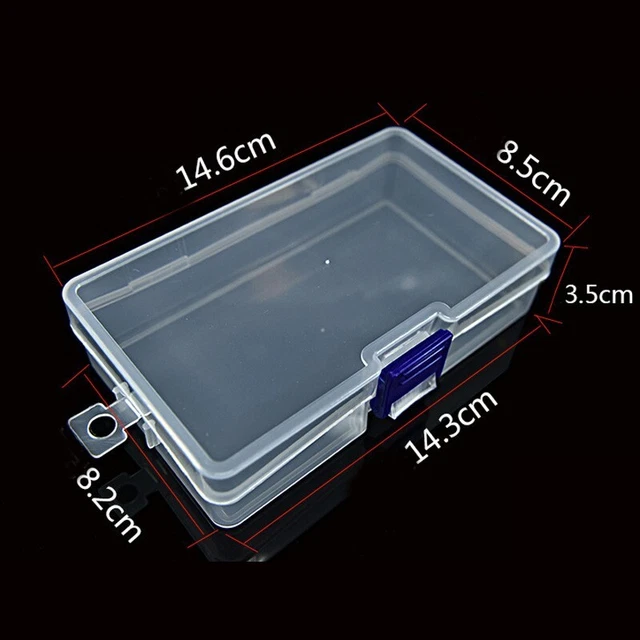 Storage Box Craft Beads Jewelry Rectangle Plastic Collection Organizer Display