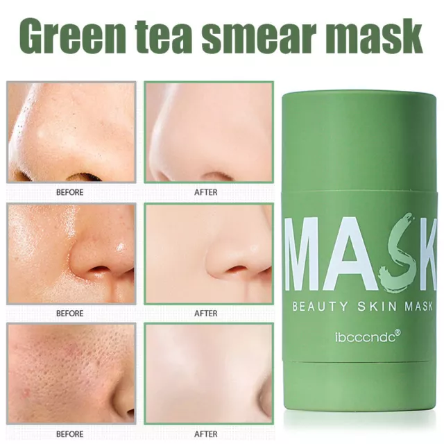 Máscara purificadora de té verde arcilla palo poros antiacné controles de aceite limpieza profunda