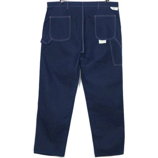 Vintage Sears Mens Perma Prest Straight Carpenter Jeans Size 46 X 32 Union Made