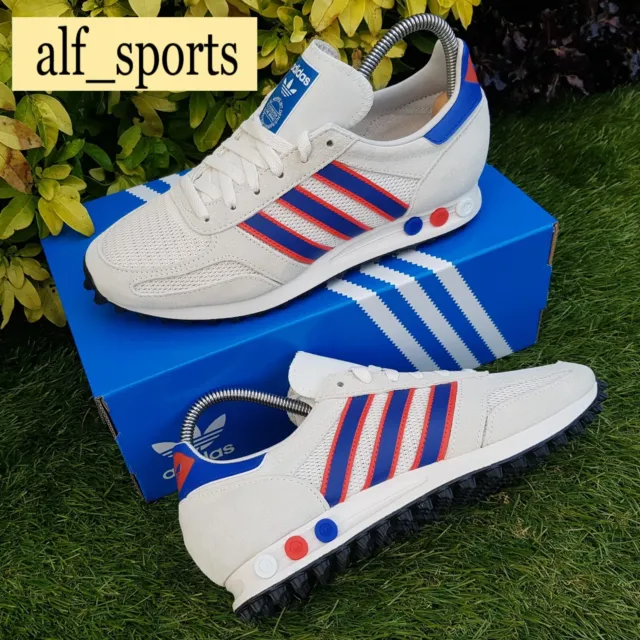 ❤ BNWB & Authentic Adidas Originals ® LA Trainer Super in Chalk White UK Size 8