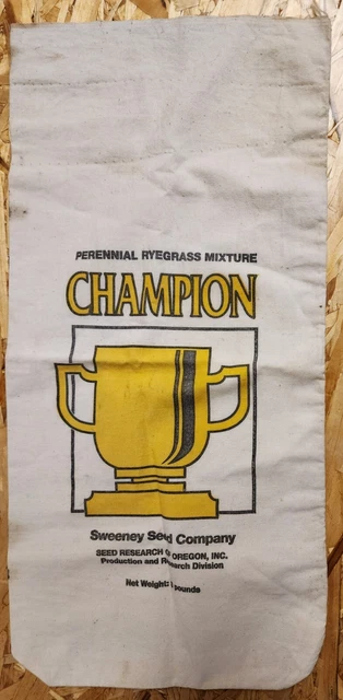 Vintage Sweeney Seed Company Prussia PA Cloth Bag Seed Sack RARE