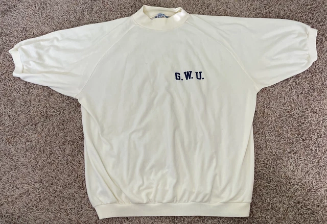 Vintage 1970s Champion GEORGE WASHINGTON UNIVERSITY  T-Shirt (Size M-L?) Nylon