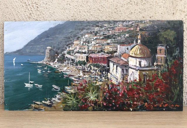 Quadro vintage -Positano-dipinto a olio