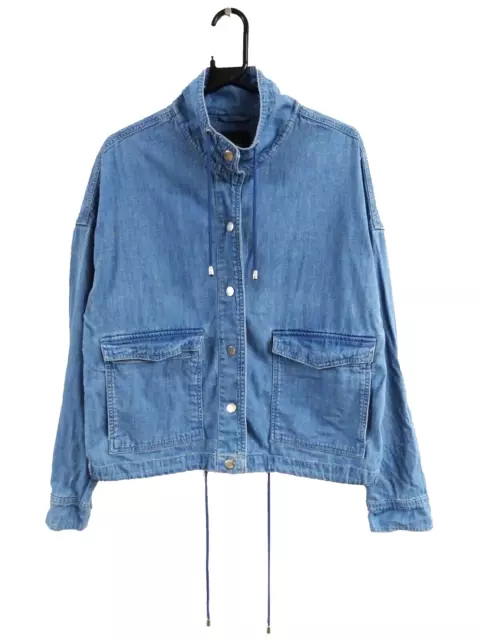 NEXT Women's Blue Soft Denim Casual Drawstring Summer Jacket Size 14