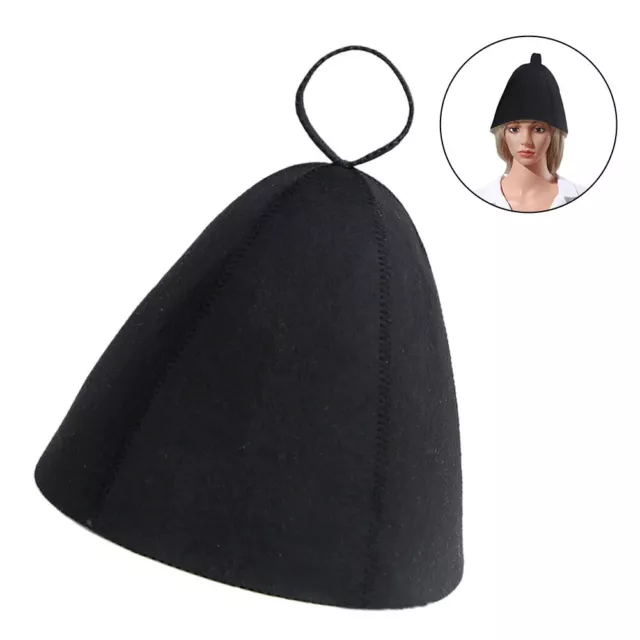 Chapeau de sauna en laine épaisse feutre pour la protection des cheveux et la p