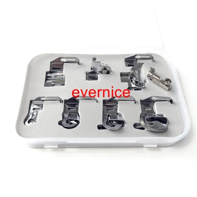 8 Pcs Hemmer Binder Foot Kit For Bernina Old Style 530 700 800 1006 1008 1090++