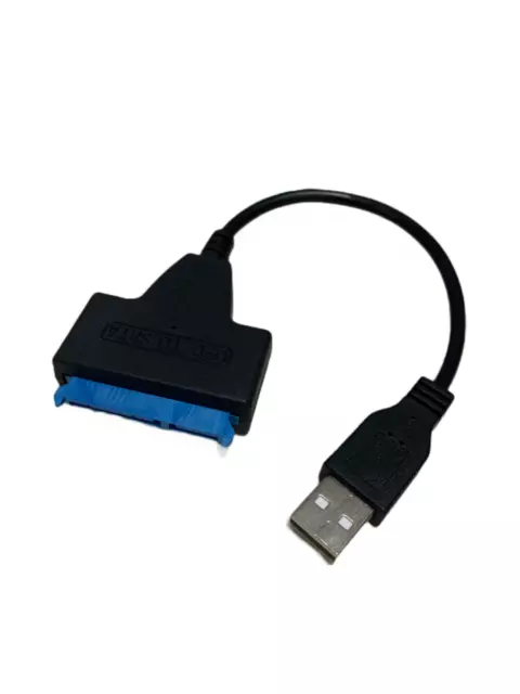 USB auf SATA Adapter 22 Pin Kabel für 2.5 Zoll HDD SSD Festplatten 2