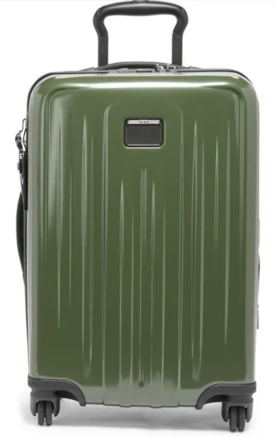New V4 Four Wheel Tumi Carry on Packing Case Hard Case Luggage Bag Green 22
