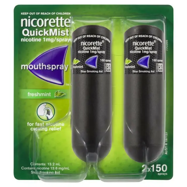 Nicorette Quickmist Duo, 2 x 150 sprays