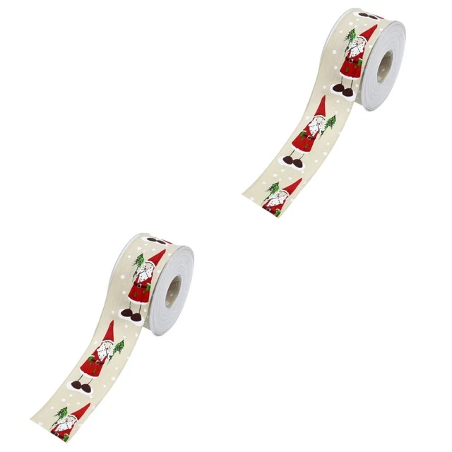 2 rollen von Band Cartoon DIY Geschenk Band Weihnachten Band Verpackung Streifen 2